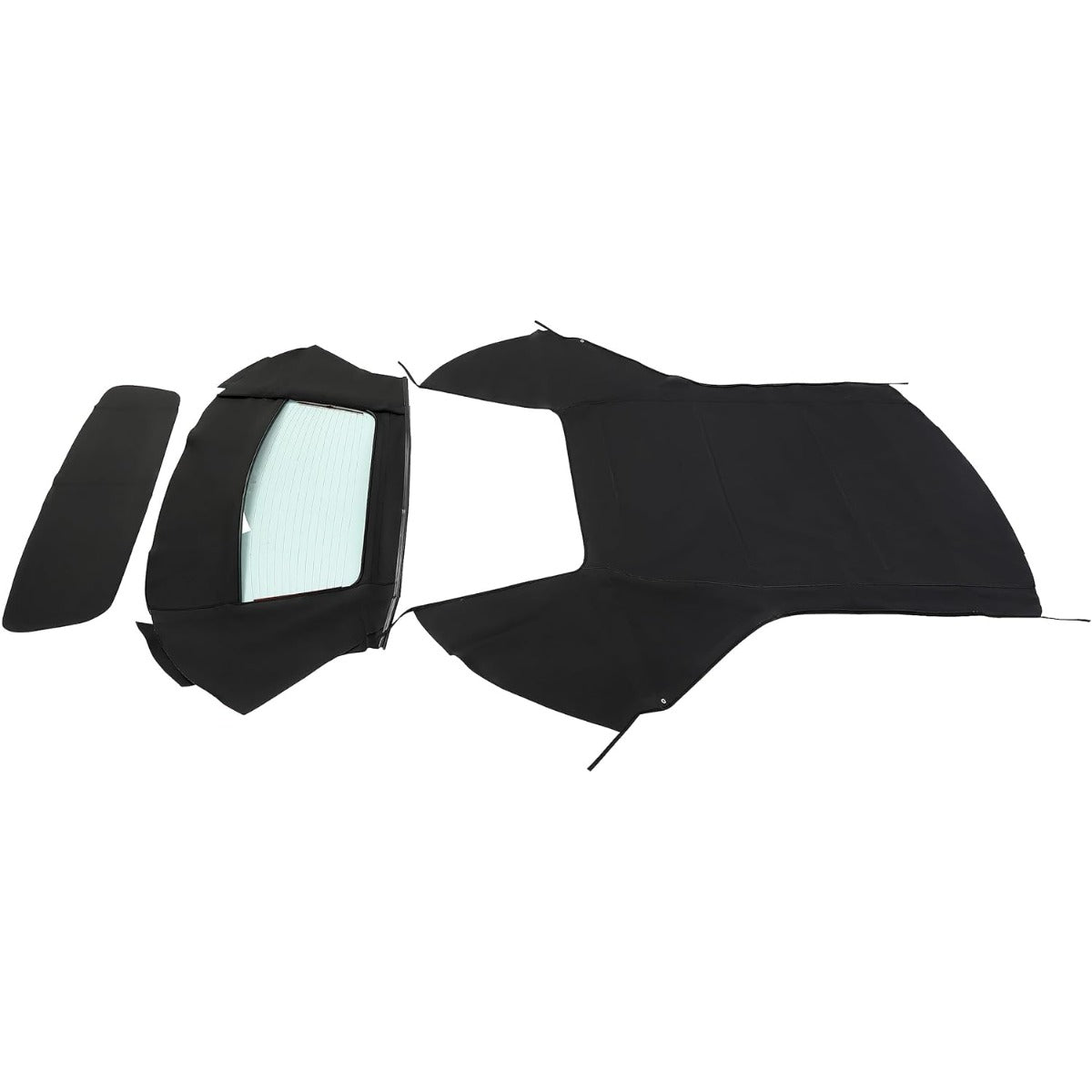 Convertible Soft Top w/Heated Glass Window for 1996-2006 Chrysler Sebring Dodge Stratus Durable Black