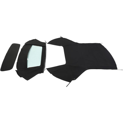 Convertible Soft Top w/Heated Glass Window for 1996-2006 Chrysler Sebring Dodge Stratus Durable Black