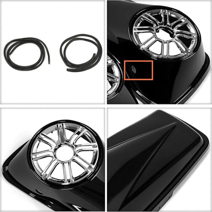 6.5" Saddlebag Saddle bag Speaker Lids   for Harley Davidson Touring Models 2014-2024 Road King, Road Glide, Street Glide, Electra Glide, Ultra-Classic FLT, FLHT, FLHTCU, FLHRC Pair