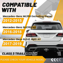 Kojem Class 3 Trailer Tow Hitch Compatible with 2012-2019 Mercedes-Benz