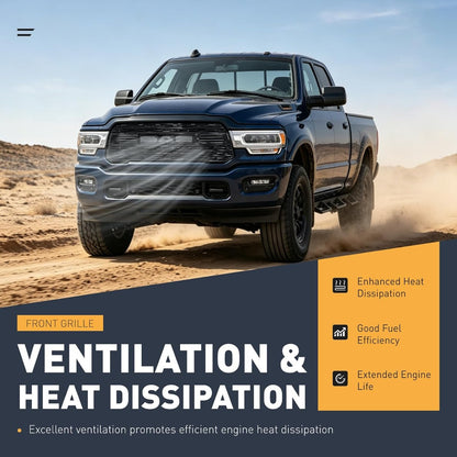 Grill Compatible with 2020-2024 Ram 2500/3500 4500 Front Grille