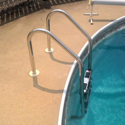 HECASA 3 Step Swimming Pool Ladder with Anti-Slip Pads for Indoor/Outdoor | In-Ground Pool 300LBS Capacity Easy to Assemble and Climb 304 Stainless Steel