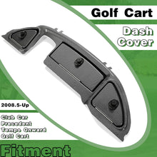 Dash Cover Compatible with 2008.5-Up Club Car Precedent Tempo Onward Golf Cart Carbon Fiber Three Door Dashboard Cover Dash Cap LYMP-100S-1
