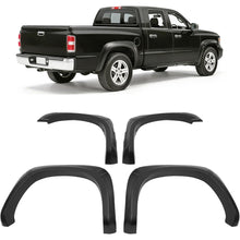 4Pcs Fender Flares Set Compatible with 2005-2011 Dodge Ram Dakota Crew Cab Pickup Models Wheel Front & Rear Wheel Arch Cover Protector Plastic(PP) Textured Black