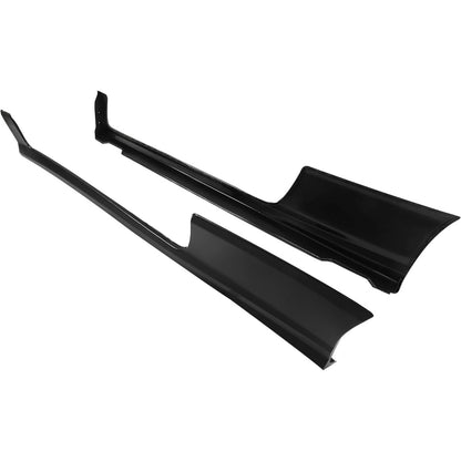 2Pcs Side Skirts Compatible with 2006-2011 Honda Civic Coupe 2-Door Rocker Panels Extension Body Kit PP Plastic Black