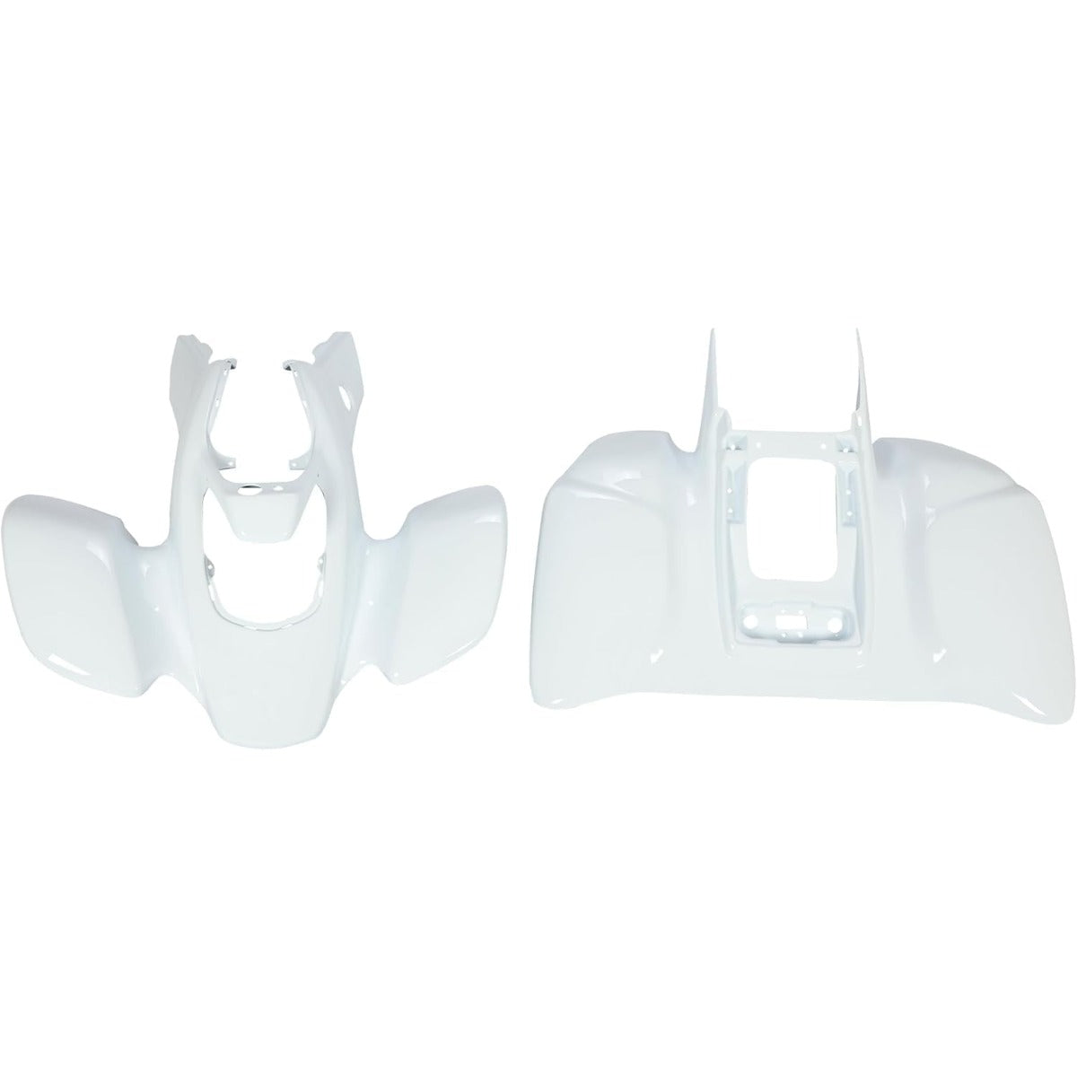 KUAFU Front & Rear Fender Compatible with 1999-2004 Honda TRX 400EX | Plastic Kit Mudguard Mud Guard Flaps Fender Flares White