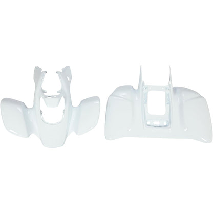 KUAFU Front & Rear Fender Compatible with 1999-2004 Honda TRX 400EX | Plastic Kit Mudguard Mud Guard Flaps Fender Flares White