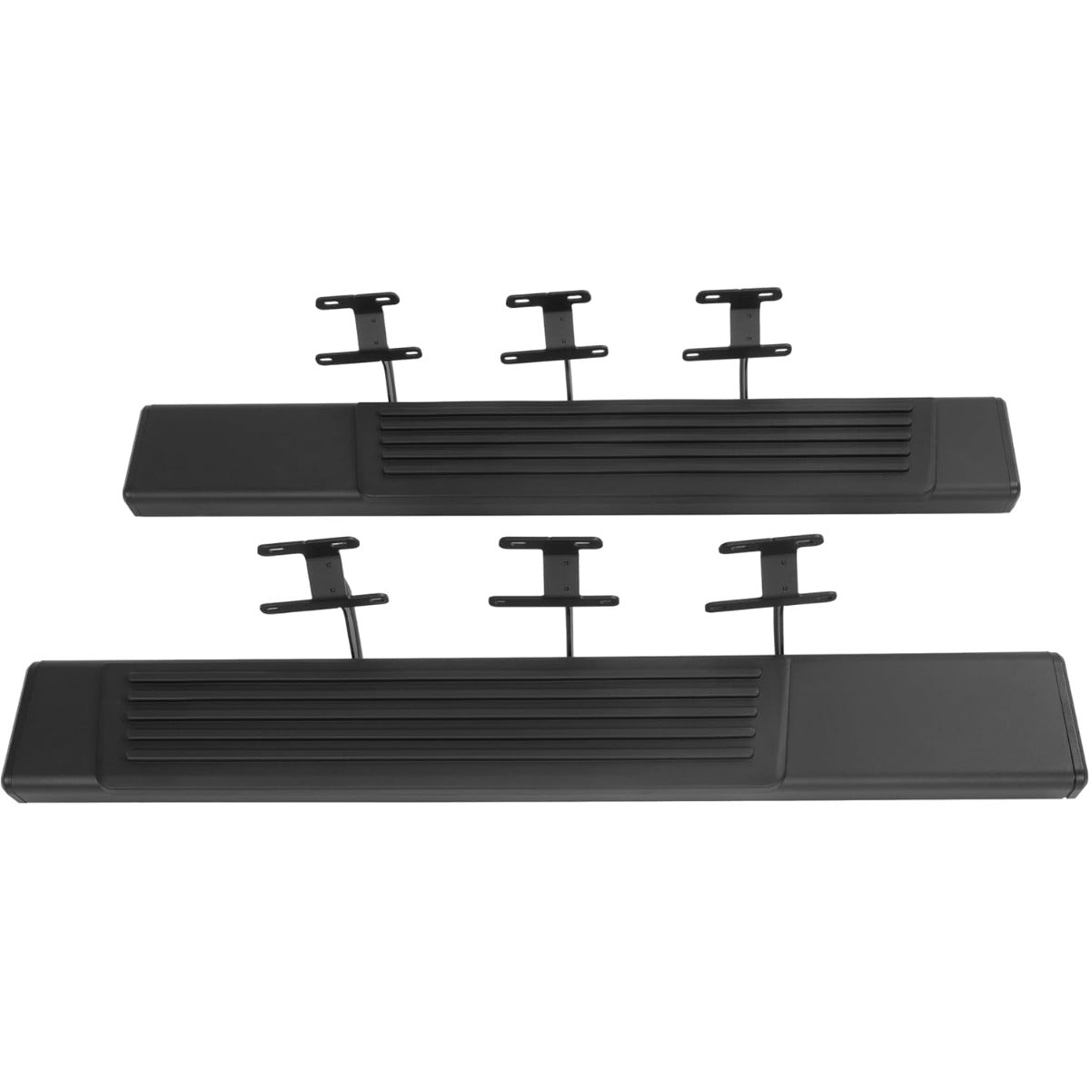 ALMULOO Pair Regular Running Boards Compatible with 2015-2026 Ford F-150 Regular Cab Running Boards Step Nerf Bars Steel+Plastic Powder Coated+Textured Black Left + Right Side