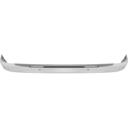 ALMULOO Front Bumper Cover Compatible with 1963-1966 Chevy C10/C20/C30/K10/K20 GMC 1000/1500/2500 Replace for 0848012CA Bumper Face Bar Steel Chrome Silvery