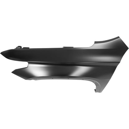 HECASA Front Left Fender Compatible with 2018-2023 Chevy Chevrolet Traverse Replacement for 84679031 GM1240409 Steel Wheel Fender Panel Electrophoresis Black Driver Side