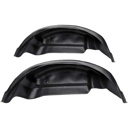 ECOTRIC Rear Inner Fender Compatible with 2015-2020 Ford F-150 King Ranch, Lariat, Limited, Platinum, SSV, XL, XLT Wheel Well Guards Mud Guard Flaps Plastic(ABS) Black