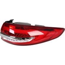 HECASA Tail Light Compatible with 2017 2018 2019 Ford Fusion Outer Taillight Rear Brake Lamp Red Lens Yellow Turn Signal Passenger Right Side RH Replacement for FO2805118 HS7Z13404J