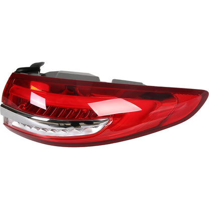 HECASA Tail Light Compatible with 2017 2018 2019 Ford Fusion Outer Taillight Rear Brake Lamp Red Lens Yellow Turn Signal Passenger Right Side RH Replacement for FO2805118 HS7Z13404J
