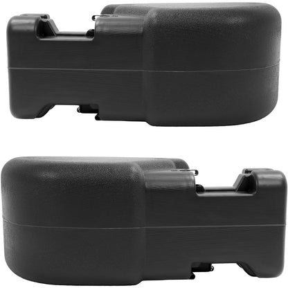 KUAFU Front & Pair Bumper End Cap Compatible with 1997-2006 Jeep Wrangler, 65th Anniversary Edition Bumper Corner Protection Replacement for 55155757AB, CH1004128, 55155756AB, CH1005128