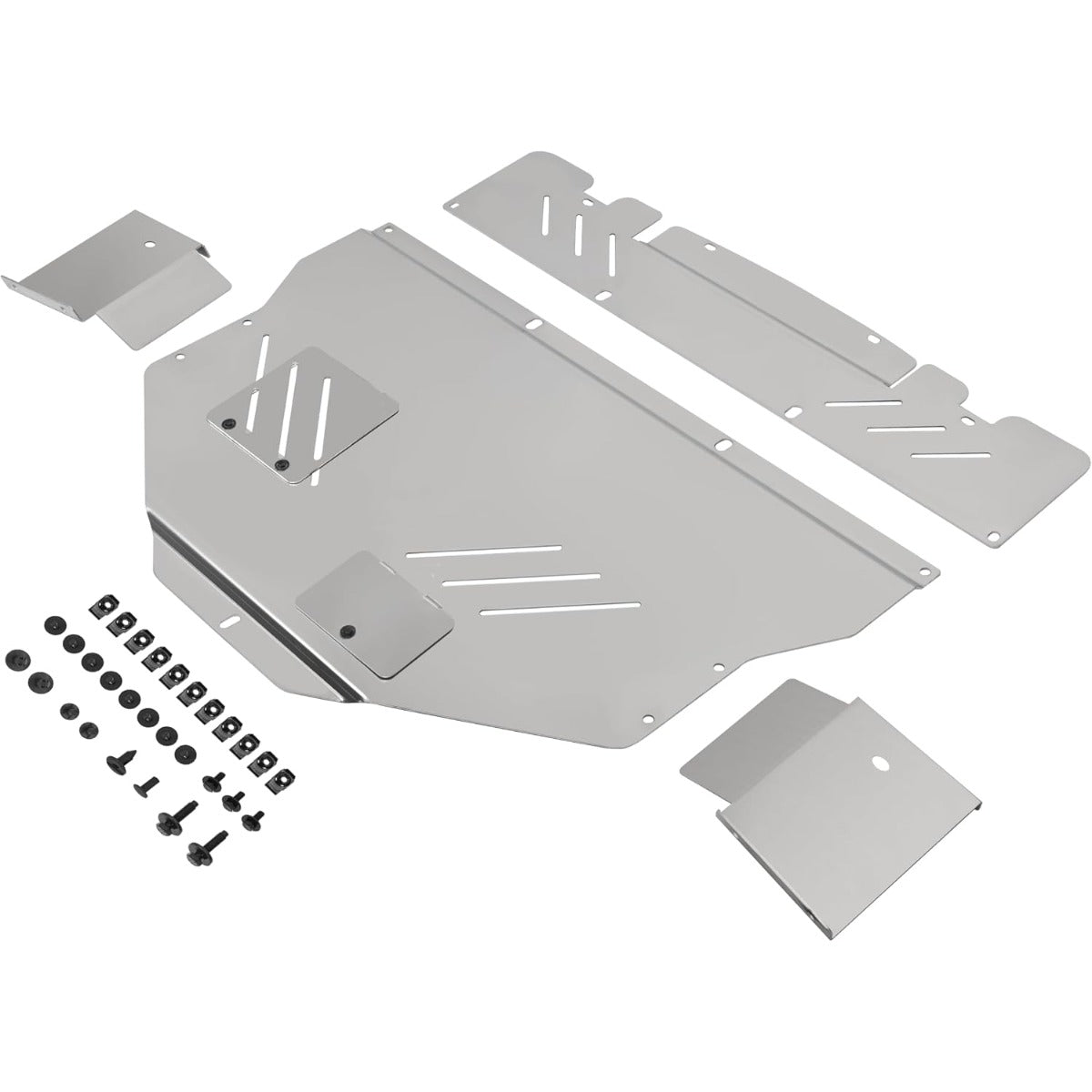 Engine Splash Shield Compatible with 2015-2021 Subaru STI Front Lower Engine Skid Plate Aluminum Silvery