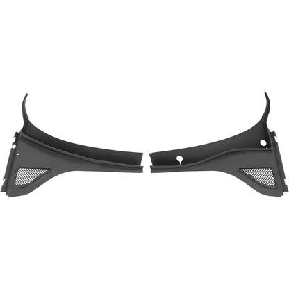 HECASA Front Windshield Wiper Cowl Panel Cover Compatible with 2012-2020 Volkswagen Passat Replace for 561819403A9B9 561819404A9B9 Window Wiper Cowl Vent Grille Black Plastic Driver + Passenger Side
