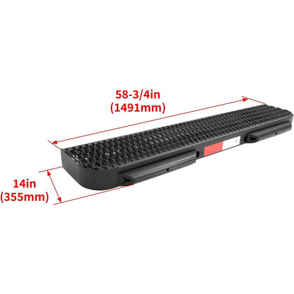 KUAFU Rear Bumper Step Compatible with 2015-2026 Ford Transit 150 250 350 Rear Bumper Impact Shock Mount Running Board Step Fleet Kit w/Reflective Tape