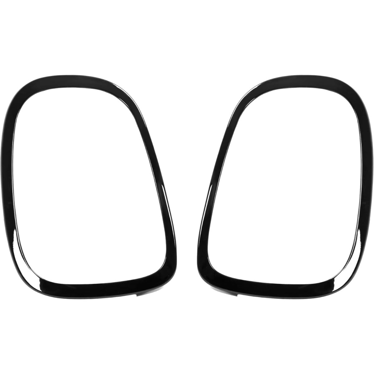 HECASA Head & Tail Light Bezel & Grille Molding Compatible with 2014-2024 Mini Cooper S F55 F56 F57 Models Front Headlamp Tail Lamp Grill Surround Trim Driver & Passenger Side Plastic(ABS)