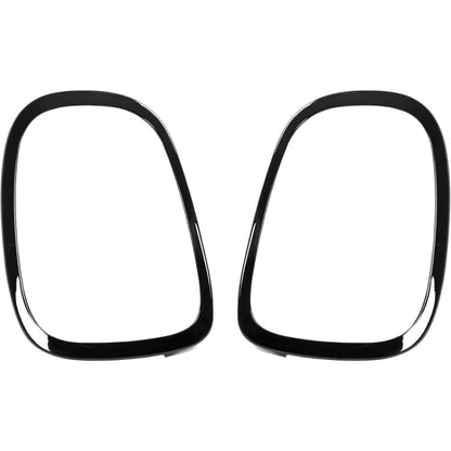HECASA Head & Tail Light Bezel & Grille Molding Compatible with 2014-2024 Mini Cooper S F55 F56 F57 Models Front Headlamp Tail Lamp Grill Surround Trim Driver & Passenger Side Plastic(ABS)