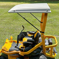 Load image into Gallery viewer, Lawn Tractor Sun Shade, Top Canopy Compatible with John Deere Tractors with ROPS, White Sun Shade Canopy W/Mounting Brackets, Reduce Heat and Glare with This Umbrella Canopy
