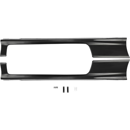 2Pcs Side Skirts Compatible with 2006-2011 Honda Civic Coupe 2-Door Rocker Panels Extension Body Kit PP Plastic Black