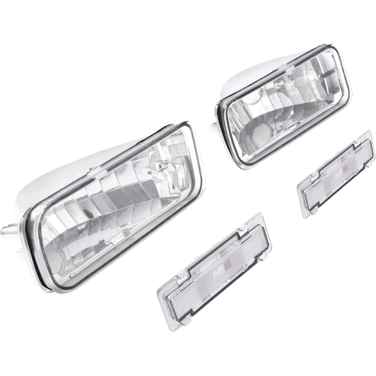 HECASA Pair Turn Signal & Side Marker Light Compatible with 1985-1992 Chevy Chevrolet Camaro Replacement for GM2520165 GM2521165 GM2550118 GM2551110 Parking Signal Lamp 4Pcs Clear Lens