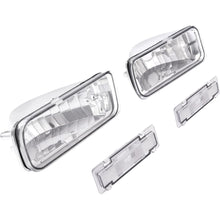 HECASA Pair Turn Signal & Side Marker Light Compatible with 1985-1992 Chevy Chevrolet Camaro Replacement for GM2520165 GM2521165 GM2550118 GM2551110 Parking Signal Lamp 4Pcs Clear Lens