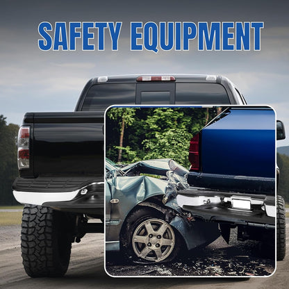 Rear Step Bumper Compatible with 1999-2007 Chevy Chevrolet Silverado GMC Sierra 2500 HD 3500 Truck Chrome Steel Replacement for GM1103129 12473000 GM1103141 GM1191121 LYAM-285T