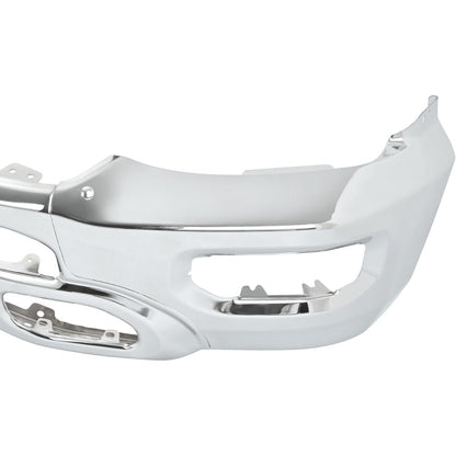 KUAFU Front Bumper Face Bar Compatible with 2019-2024 Dodge Ram 1500 W/Fog Lights & Sensor Holes, Hooks CH1002407, 5ZB88SZ0AD Steel Chrome Silvery Replacement Only 3PCS