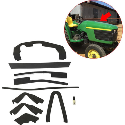 Foam Seal Kit Compatible with John Deere 4500 4600 4700 Front Engine Hood Cover Replacement for LVU10461 LVU10463 LVU10464 LVU10458 LVU13713