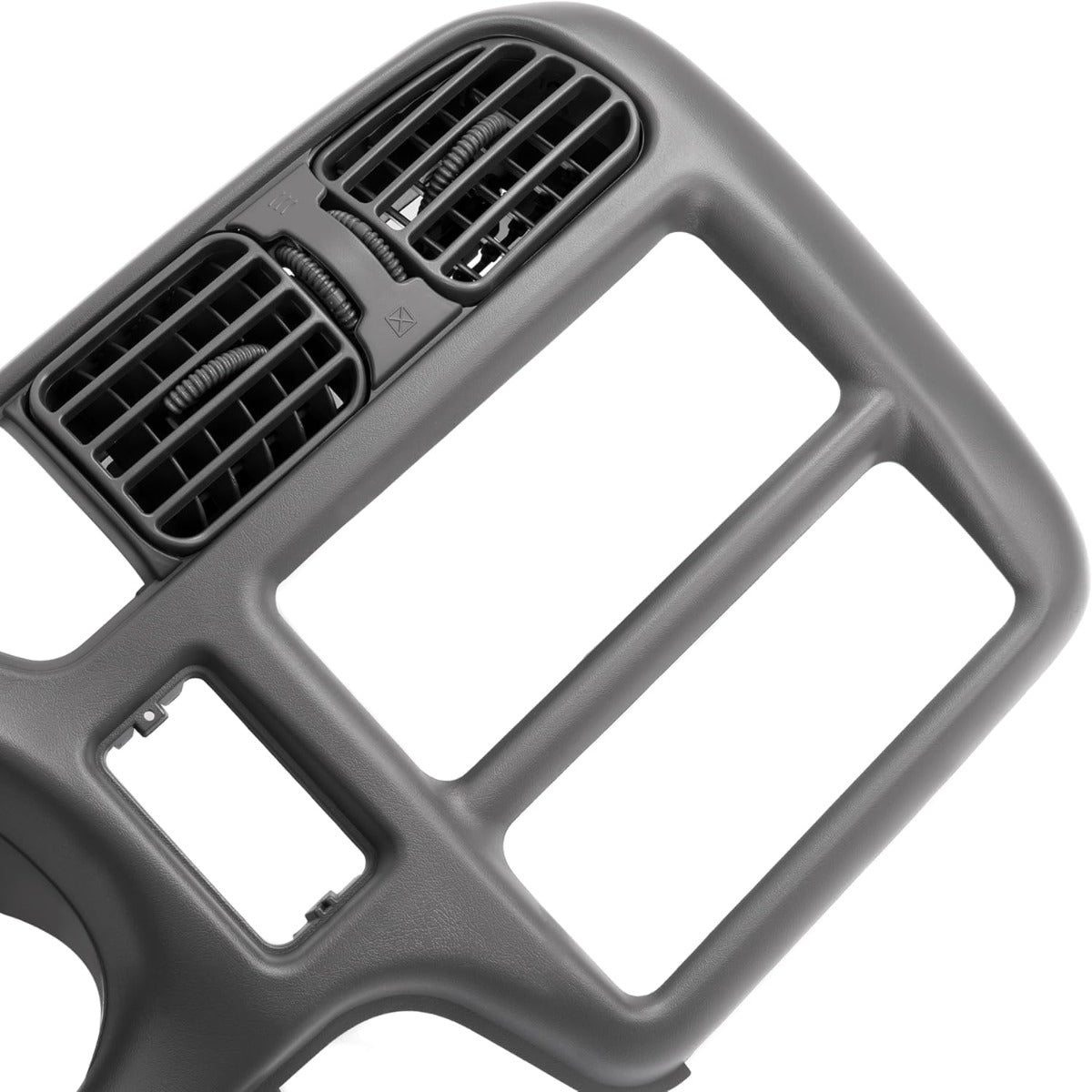 Dash Trim Bezel Cover Compatible with 1998-2004 Checy Chevrolet S10/ Blazer GMC Jimmy Paint ABS Plastic Grey Center Console Radio Dashboard Panel Instrument Replacement Lid(Fit Single Din Only)