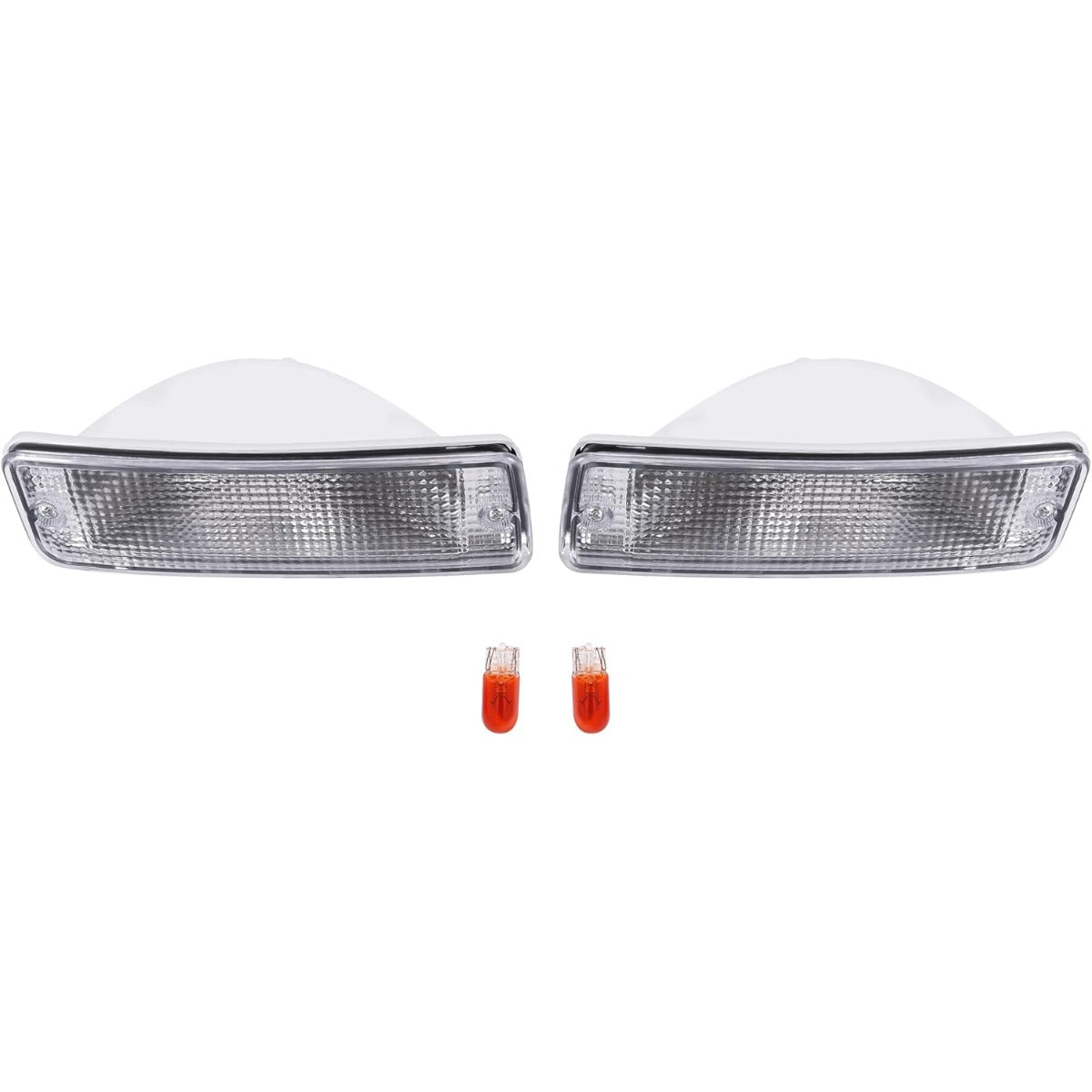 KUAFU Pair Turn Signal Light Compatible with 1989-1995 Toyota Pick-Up Truck 1990-1991 Toyota 4Runner SR5 (2 Wheel Drive Models) Driver and Passenger Side Clear Lens Replace 81510-89133 81520-89133