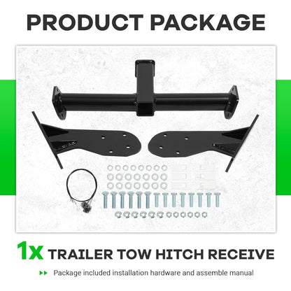 2" Class 3 Trailer Tow Hitch Receiver Compatible with 2014-2018 Subaru Forester Rear Trailer Hitch Steel Powder Coated
