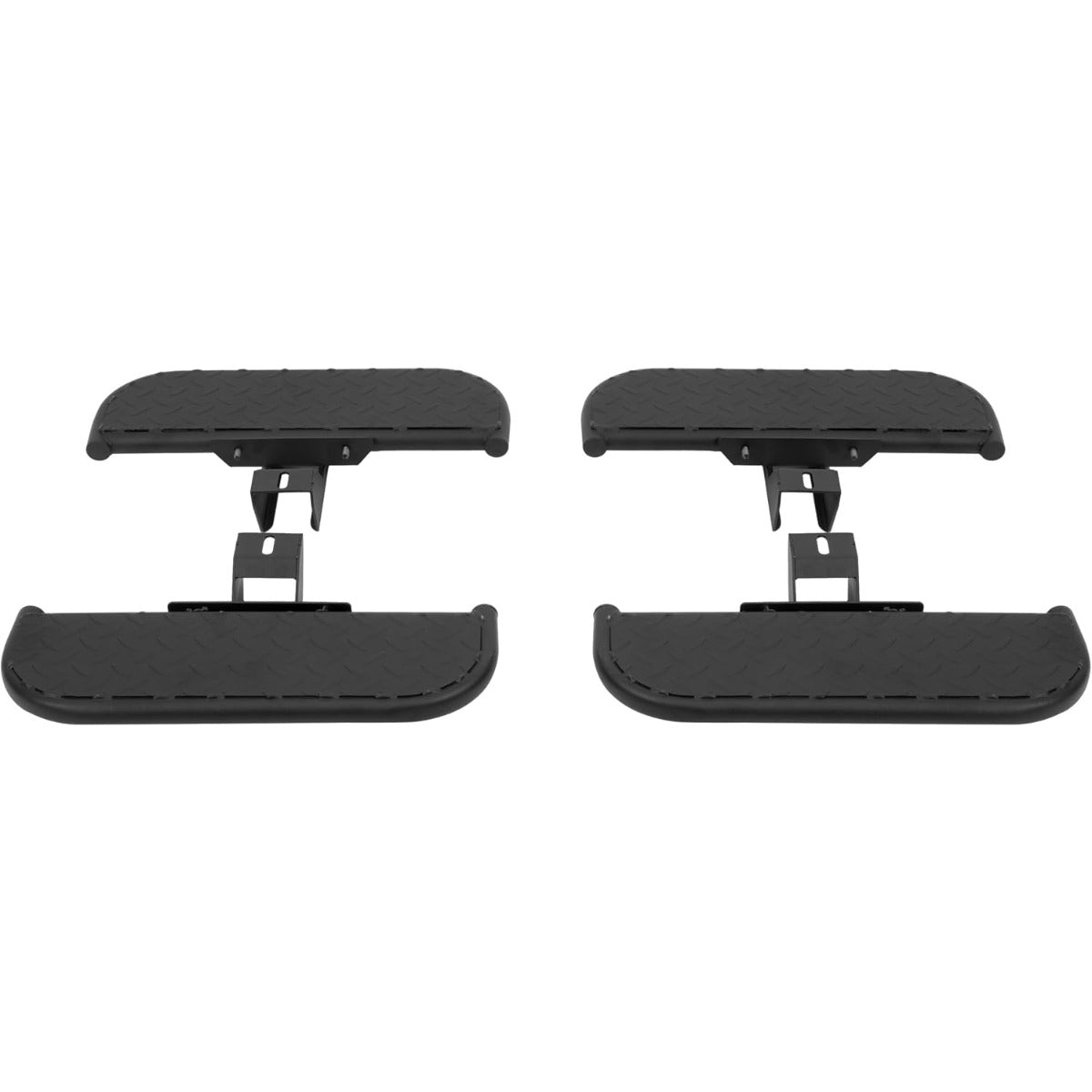 ALMULOO 4-Pcs Side Steps Compatible with 2020-2023 Jeep Gladiator JT 4 Door Powder Painted Steel Black Running Boards