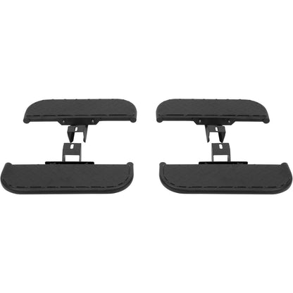 ALMULOO 4-Pcs Side Steps Compatible with 2020-2023 Jeep Gladiator JT 4 Door Powder Painted Steel Black Running Boards
