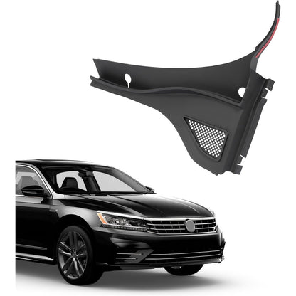 KUAFU Front Windshield Wiper Cowl Panel Grille Compatible with 2012-2019 Volkswagen Passat Replacement for 561819403A9B9 Windshield Wiper Cowl Cover Trim Panel (Left)