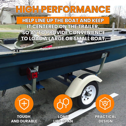 Adjustable 2pcs Boat Trailer Guides Bunk Carpeted Boat Guide-on Galvanized Finish (Size Selected) LYOM-085