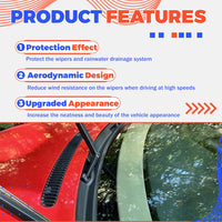 Load image into Gallery viewer, HECASA Windshield Wiper Cowl Cover Panel Compatible with 1997-2006 BMW E46 323Ci 323i 325Ci 325i 325xi 328i 330Ci 330i 330xi M3 Replacement for 51718208483 LYAP-481

