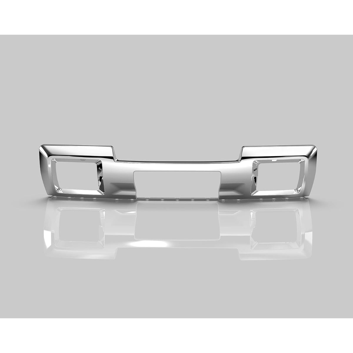 ECOTRIC Front Bumper Skid Plate Panel Lower Cover Compatible with 2015-2019 GMC Sierra 2500/3500 HD 4 Door Replace for GM1053103 23178964 23178780 Silvery