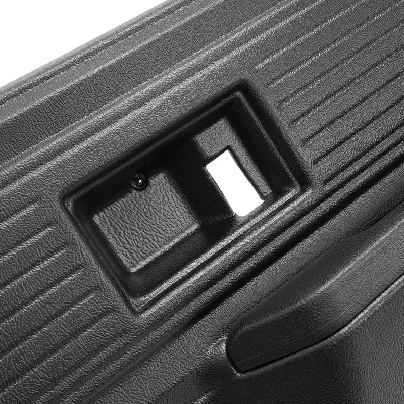 HECASA Front Door Panels Compatible with 1977-1980 Chevrolet Chevy GMC Truck Inner Trim Panel Black Pair LYAP-X1211