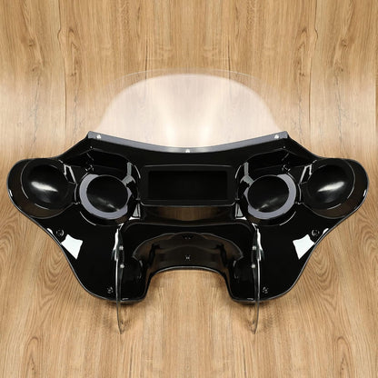 Batwing Fairing Compatible with 1986-2015 Harley Davidson FLSTN Heritage Softail Classic Deluxe Fat Boy w/Windshield 4 Speaker Front LYMP-120
