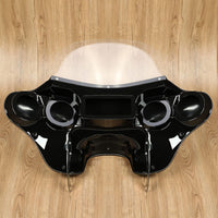 Load image into Gallery viewer, KUAFU Batwing Fairing Compatible with 1986-2015 Harley Davidson FLSTN Heritage Softail Classic Deluxe Fat Boy w/Windshield 4 Speaker Front LYMP-120
