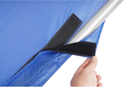 Boat Sun Shade Compatible with Boats 25 FT and Under Stern Boat Center Console Sun Shade Aluminium+Cloth -Blue