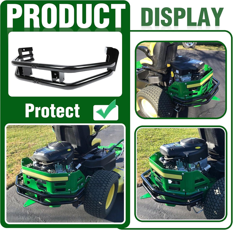 Rear Bumper Bar and Hitch Kit Zero-turn Mowers Compatible With John Deere Z235 Z255 Z335E Z335M Z345M Z345R Z355E Z355R Z365R Z375R Replacement for BM24481 LYJD-017