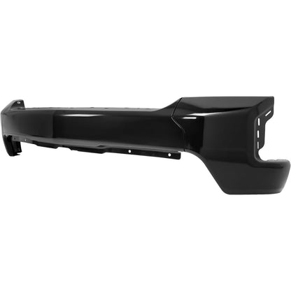 ALMULOO Front Bumper Face Bar 3Pcs Compatible with 2019-2022 Chevy Silverado 1500 W/O Park Assist Sensor Holes Replacement for GM1002875 84588804 Front Bumper Cover Steel Powder Coated Black