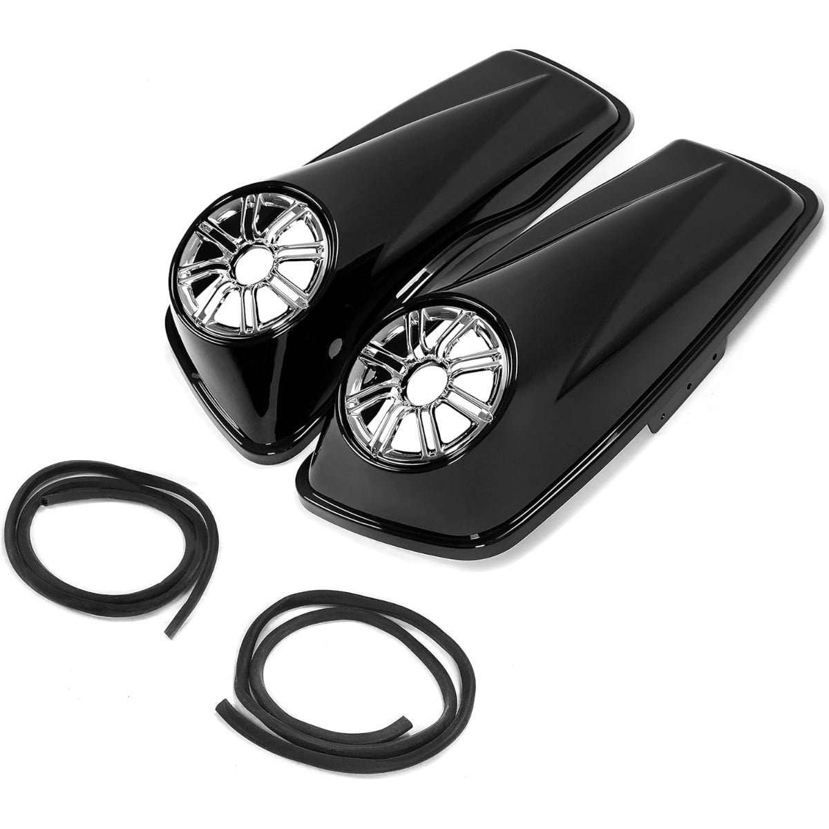 6.5" Saddlebag Saddle bag Speaker Lids   for Harley Davidson Touring Models 2014-2024 Road King, Road Glide, Street Glide, Electra Glide, Ultra-Classic FLT, FLHT, FLHTCU, FLHRC Pair