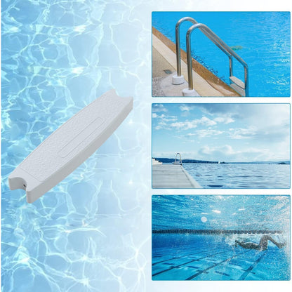 (1-Pack) 18 Inches Universal Pool Ladder Steps Replacement, Heavy-Duty Molded Plastic Swimming Pool Ladder Rung Step LYOP-030S-1