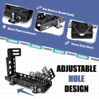 Load image into Gallery viewer, Motorcycle Wheel Chock Trailer 3000lb Capacity, Adjustable Motorcycle Front Tire Stand Chock for Trailer Truck Garage Fit for Most Crusier Sports Dirt Bikes Tire Size 14&quot;-22&quot; Wheels LYA-044
