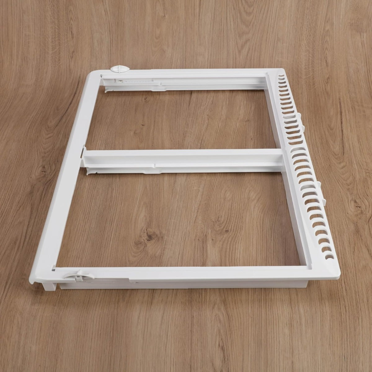 KUAFU 240364790 AP4393266 240364718 Replacement Refrigerator Crisper Shelf Frame Pan W/O Glass Cover Compatible with Electrolux Frigidaire Refrigerator Replace for 240364729 Drawer Cover White