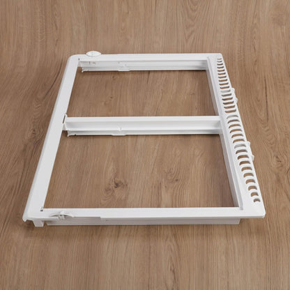KUAFU 240364790 AP4393266 240364718 Replacement Refrigerator Crisper Shelf Frame Pan W/O Glass Cover Compatible with Electrolux Frigidaire Refrigerator Replace for 240364729 Drawer Cover White